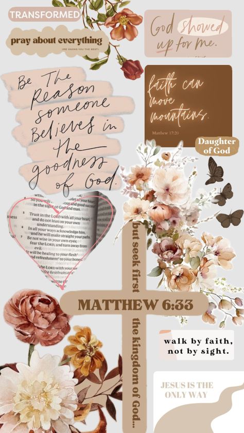 #christianaesthetic Bible Verse Collage Wallpaper Aesthetic, Fall Christian Wallpaper Collage, Faith Collage Wallpaper, Fall Christian Wallpaper, Christain Girls Wallpaper Collage, Christain Girls Wallpaper, Bible Verses Phone Wallpaper, Jesus Christ Illustration, Christian Iphone Wallpaper