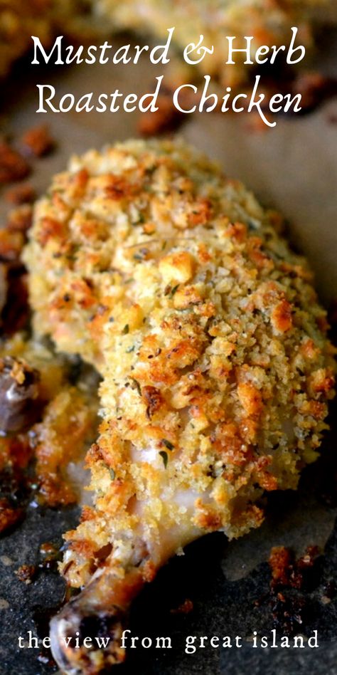 Mustard Roasted Chicken, Ina Garten Recipes, Chicken Entrees, Chicken Main Dishes, Recipe Chicken, Thigh Recipes, Recipes Crockpot, Chicken Dishes Recipes, Poultry Recipes