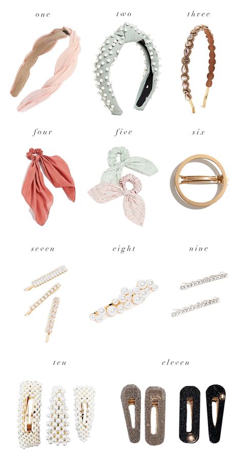 Hair Accessories Edit... - Rach Parcell Mermaid Hair Accessories, Natural Hair Accessories, Inexpensive Jewelry, Accessoires Iphone, Accessory Jewelry, Jewelry Hair, Girly Accessories, Fashion Hair Accessories, Diy Hair Accessories