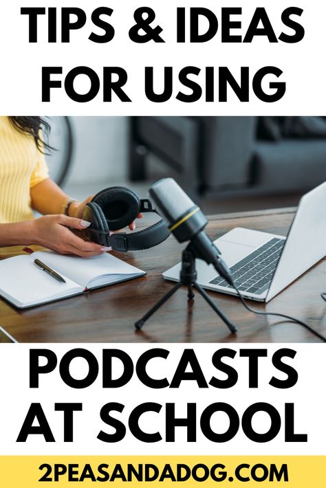 Get great ideas on how to use and why to use podcasts in your middle school classroom. Podcasts are highly engaging for students and help students practise their listening skills. Learn more about podcasts from 2 Peas and a Dog. Language Arts Activities Middle School, Middle School History Activities, Social Studies Activities Middle School, Grammar Activities Middle School, Educational Podcasts, Media Literacy Lessons, Middle School Writing Activities, Middle School Writing Prompts, Middle School Reading Activities