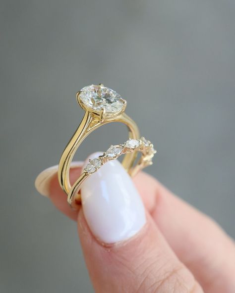 Engagement Rings & Wedding Bands Hatton Garden Jewellers | So, you're a fan of stacking your rings, eh? 💍 You may have a dozen in one hand still that impressive Oval Solitaire engagement ring cast … | Instagram Wedding Band With Oval Engagement Ring, Oval Ring Stack, Oval Solitaire Engagement Ring, Wedding 2025, Oval Rings, Rings Wedding, Engagement Ring Wedding Band, Solitaire Engagement, Solitaire Engagement Ring