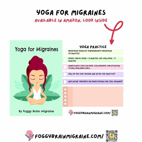 🌿📘 ✨ Why Choose Yoga for Migraines? Migraines can be debilitating, but relief is within your reach. Our expertly crafted booklet combines the ancient wisdom of yoga with modern scientific understanding to help you manage and reduce migraine symptoms naturally. 💡 What’s Inside? Easy-to-follow yoga poses specifically designed to alleviate migraines. Breathing techniques to calm your mi... Prevent Migraines, Yoga For Migraines, Foggy Brain, Natural Path, Migraine Prevention, Pharmacy Books, Diaphragmatic Breathing, Holistic Approach To Health, Migraine Relief