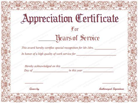 Take the time to download this years of service certificate template today and show your employees that you care that they have lasted this long working for you. Retirement Certificate, Recognition Certificate, Certificate Of Recognition Template, Appreciation Certificate, Blank Certificate Template, Service Template, Certificate Format, Certificate Of Completion Template, Certificate Of Achievement Template