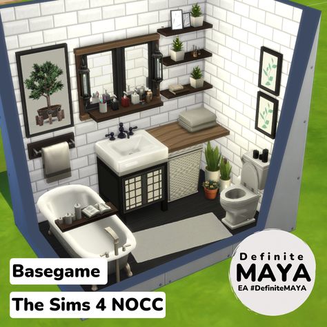 NOCC/ Mod-Free/ Functional in gameplay. ***Download from EA gallery #DefiniteMAYA *** Support me on Patreon *** House Flippers, Sims 4 House Building, Sims 4 House Design, Casas The Sims 4, Sims Building, Sims House Design, Sims 4 Collections, Sims 4 Build, Sims 4 Houses