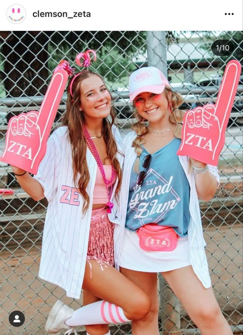 Baseball Big Little Reveal Sorority, Baseball Bid Day, Night Mood, School Cheer, Tri Sigma, Big Lil, Bid Day Themes, Sorority Big Little, Baseball Party