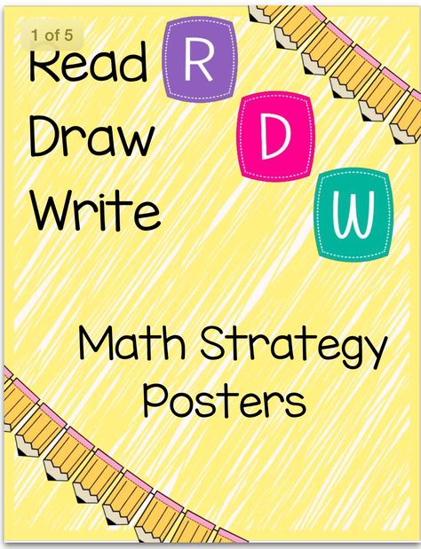 Read, draw, write math strategy posters that I made. Look for the free download on my TPT store! #fortheloveofthegrade Read Draw Write Anchor Chart Eureka Math, Anchor Chart Math, Read Draw Write, Math Strategies Posters, Math Anchor Chart, Engage Ny Math, Eureka Math, Chart Ideas, Math Anchor Charts