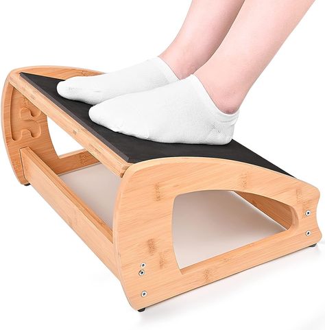 Diy Under Desk Footrest, Zen Office Space, Desk Footrest, Posture Alignment, Zen Office, Under Desk, Standing Desks, Improve Posture, Office Accessories