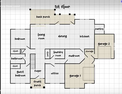 Grid House Layout, Coastal House Plans Bloxburg, Bloxburg Layout Ideas 2 Story Beach House, Bloxburg Blueprints 2 Story, Bloxburg Family Home Layout, Bloxburg House Layouts 2 Story Grid, Bloxburg Two Story House Layout, Bloxburg Mansion Layout 2 Story, Bloxburg House Layouts Mansion