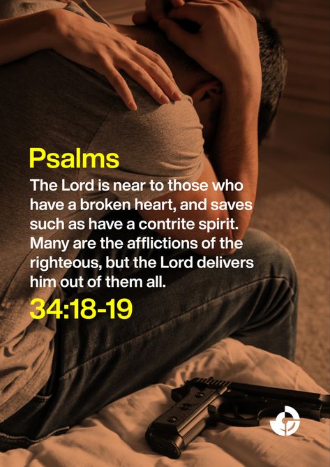 The Lord is near to those who have a broken heart, and saves such as have a contrite spirit. Many are the afflictions of the righteous, but the Lord delivers him out of them all. Many Are The Afflictions Of The Righteous, Many Are The Afflictions, The Lord Is Near To The Broken Hearted, God Is Near To The Broken Hearted, Powerful Inspirational Quotes, Broken Hearted, Bible History, Christian Quotes Prayer, Study Scripture