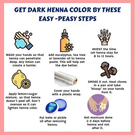 How To Get Dark Mehndi Stain, Dark Mehndi Tips, How To Make Mehendi Dark, How To Get Dark Mehendi Colour, How To Darken Mehendi On Hands, How To Do Henna, Henna Recipe, How To Make Henna, Science Clothes