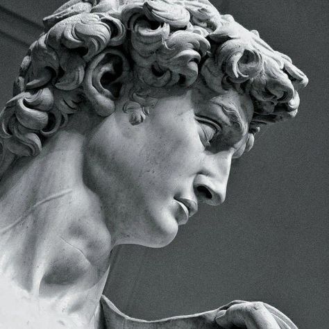 Michael Angelo Sculptures, David Sculpture, Michael Angelo, White Culture, Angel Tattoo, Black And White Aesthetic, White Aesthetic, Angel, Statue