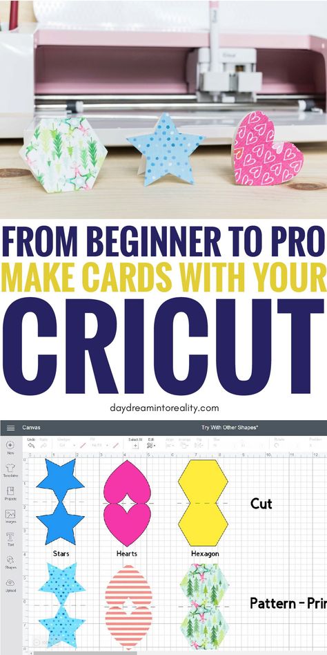 If you love making cards for your friends and family and have a Cricut this tutorial will walk you through on how to make the most beautiful cards with your Maker or Explore Air machine #cricut #cricutmade #cricuttutorials #cricutdesignspace #designspace #cricutmaker #cricutexploreair #cricutexploreair2 Cricut Help, Cricut Cuttlebug, Cricut Supplies, Cricut Expression, Cricut Projects Beginner, Cut Out Shapes, Cricut Cards, Cricut Free, Cricut Craft Room