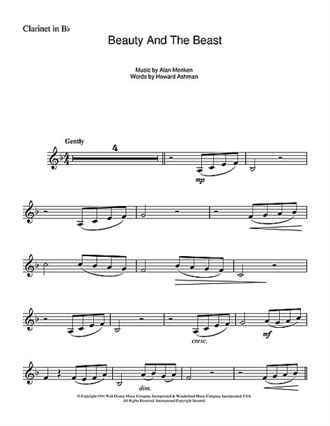 Beauty and the Beast clarinet sheet music Disney Clarinet Sheet Music, Music Sheet Clarinet, Gravity Falls Clarinet Sheet Music, Golden Hour Clarinet Sheet Music, Songs To Play On The Clarinet, Rush E Clarinet Sheet Music, Beauty And The Beast Sheet Music, B Flat Clarinet Sheet Music Easy, Fun Clarinet Sheet Music