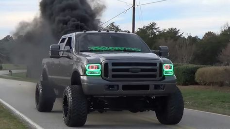 Rollin coal 6.0 Powerstroke, Ford F250 Diesel, F250 Diesel, Diesel Tips, New Pickup Trucks, To Whom It May Concern, Rolling Coal, Diesel Trucks Ford, Truck Life