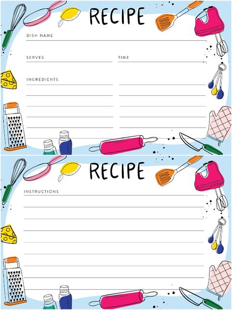 Free Printable Recipe Cards - The Crafted Life Diy Recipe Cards Free Printable, Cute Recipe Cards Printables, Free Printable Recipe Cards 4x6 Templates, 4x6 Recipe Card Template Free Printables, Recipes Cards Printable Free, Editable Recipe Cards Free, Free Recipe Cards Printable, Recipe Templates Free Printables, Recipe Cards Printable Free Templates