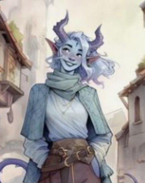 Tiefling Blue, Tiefling Woman, Blue Tiefling, Dungeons And Dragons Characters, Dnd Art, D&d Dungeons And Dragons, Dungeons And Dragons Homebrew, Fantasy Inspiration, Illustration Character Design