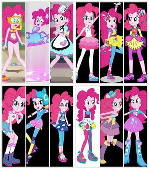 Which Outfit of Pinkie Pie do you like the most #pinkiepie #equestriagirls Mlp Costume, Pinkie Pie Cosplay, Outfits Cartoon, Pinkie Pie Human, Strawberry Shortcake Coloring Pages, Mlp Cosplay, Twilight Equestria Girl, Doctor Whooves, Friendship Games