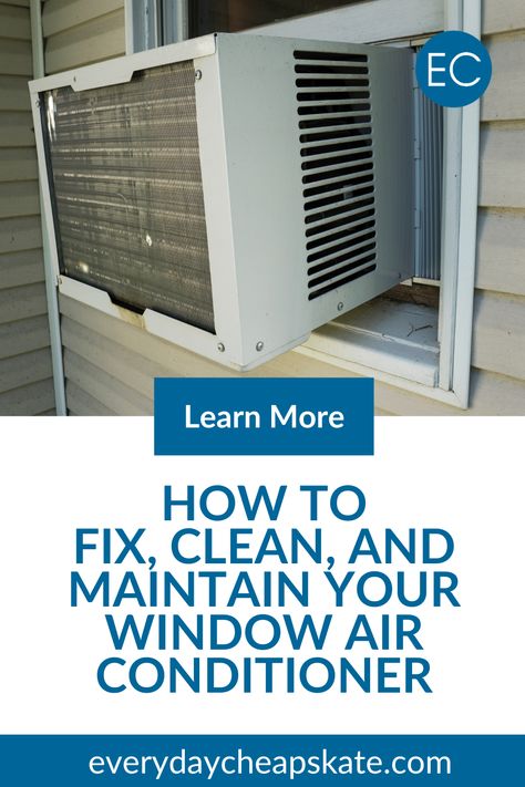 How To Clean Window Unit Air Conditioner, Air Conditioner Cleaning Diy, Window Unit Air Conditioners, Wall Ac Unit, Diy Air Conditioner, Window Ac Unit, Window Ac, Home Safety Tips, Clean Air Conditioner