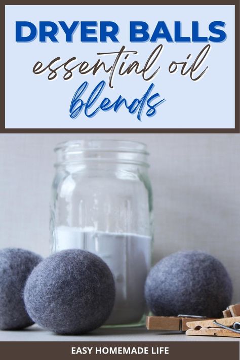 Essential Oils For Dryer Balls, Dryer Balls Essential Oils, Dryer Ball Spray, Homemade Dryer Balls, Essential Oils For Laundry, Essential Oil Mixtures, Laundry Balls, Laundry Ball, Sandalwood Oil