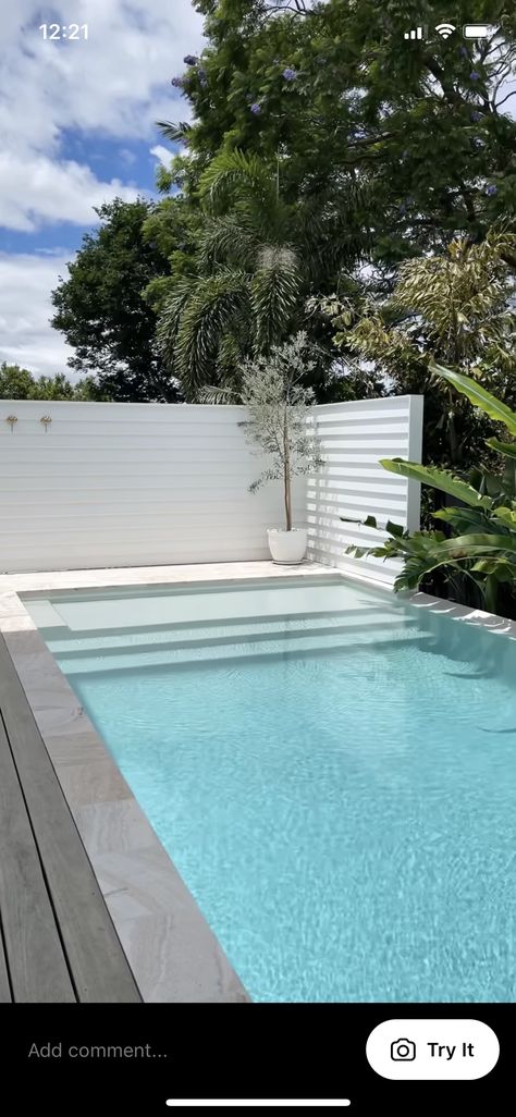 Outdoor Entertaining Area Pool, Pool Plans, Cladding Wall, Pool Paving, Pool Pergola, Modern Pool House, Pool Wall, Rose Street, Plunge Pools