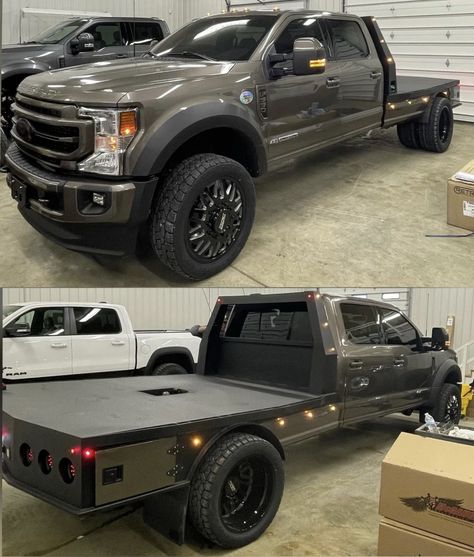 Dually Flatbed Ideas, Custom Truck Flatbeds, Flat Bed Truck, Flatbed Truck Beds, Custom Flatbed, Welding Trucks, Custom Truck Beds, Flatbed Truck, Trucks Lifted Diesel