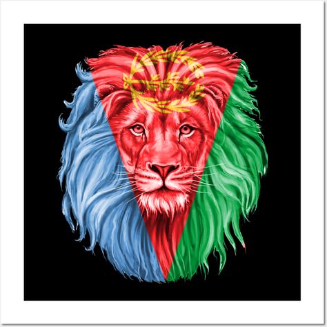 lion Flag Of Eritrea - Gift For Eritrean From Eritrea , Colorful design fitting for friends who like eritrea flag. It can also be given as a birthday or Christmas gift to your best friend, boyfriend, girlfriend or relative who also loves this country. -- Choose from our vast selection of art prints and posters to match with your desired size to make the perfect print or poster. Pick your favorite: Movies, TV Shows, Art, and so much more! Available in mini, small, medium, large, and extra-large d Eritrea Flag Wallpaper, Eritrea Wallpaper, Eritrea Aesthetic, Eritrean Flag, Eritrea Flag, Ethiopian Jewelry, Best Friend Boyfriend, Red Art, Colorful Design