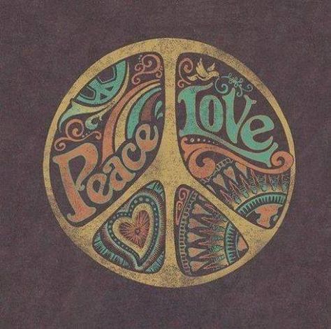 Peace. Old school Hippy Artwork, Mj Core, Paz Hippie, Mundo Hippie, Hantverk Diy, Tableaux Vivants, Peace Love Happiness, Give Peace A Chance, Love And Peace