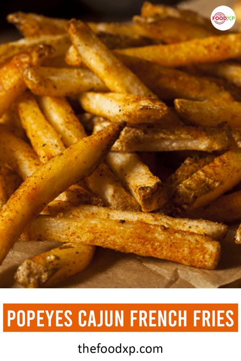 Popeyes Fries Recipe, Popeyes Cajun Fries Recipe, Popeyes French Fries Recipe, Popeyes Fries, French Frie Seasoning, Cajun Fries Recipe, Popeyes Food, Fry Seasoning, French Fries At Home