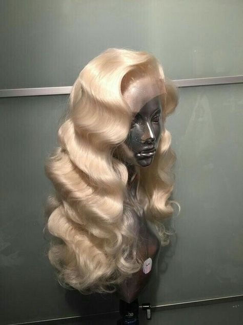 @toospoiled shared by $East Atlanta Santa$ on We Heart It Bob Lace Front Wigs, Mannequin Head, Human Virgin Hair, Long Blonde, Lace Hair, Long Blonde Hair, Blonde Wig, Long Wigs, Makati