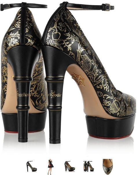 Charlotte Olympia black Matilda pumps Descendants Dr, Pretty High Heels, Charlotte Olympia Shoes, Strappy Pumps, Hogwarts Legacy, Black Leather Pumps, Strap Pumps, Black Leather Shoes, Fashion Heels