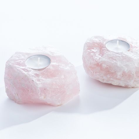 Rose Quartz Candle Holder, Rose Quartz Candle, Quartz Candle, Quartz Candle Holder, Crystal Candle Holders, Universal Love, Raw Rose Quartz, Crystal Candle, Crystal Candle Holder