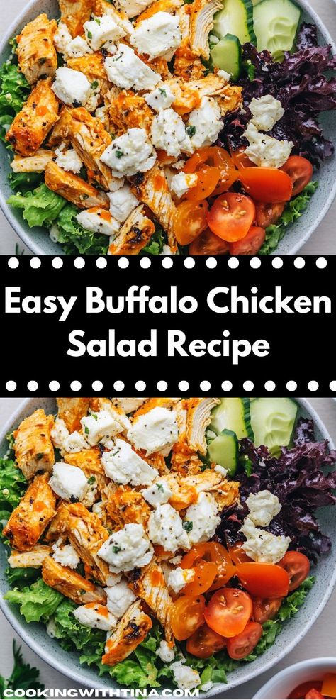 Searching for a versatile dish? This Easy Buffalo Chicken Salad Recipe is your answer! Perfect for meal prep or a quick dinner, it’s a delicious option that’s sure to please everyone at the table. Buffalo Chicken Meal Prep, Chicken Salad Lunch, Buffalo Chicken Salad Recipe, Great Dinner Ideas, Easy Buffalo Chicken, Buffalo Chicken Recipes, Buffalo Chicken Salad, Creamy Dressing, Crunchy Salad