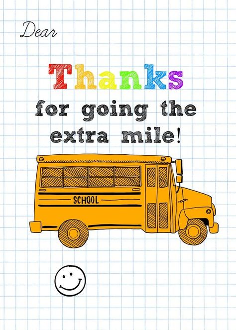 Driver Card, Bus Driver Appreciation, Teachers Gifts, Appreciation Cards, Bus Driver, Teacher Gifts, Free Printables, Thank You, Gifts