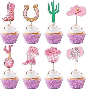 40 PCS Cowgirl Cupcake Toppers Double Sided HorseShoe Cactus Hat and Boot Cupcake Picks Disco Ball Cup Rodeo Cake Decorations for Western Cowgirl Theme Birthday Party Supplies Cowgirl Theme Birthday, Horseshoe Cactus, Rodeo Cake, Cowgirl Decorations, Disco Ball Cup, Cactus Hat, Cowgirl Cakes, Cowboy Theme Party, Baby Shower Party Themes