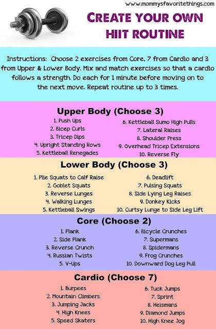 Mommy's Favorite Things: Create your Own HIIT Routine Hiit Routine, Overhead Tricep Extension, Plie Squats, Cardio Yoga, C Section, Power Yoga, High Intensity Interval Training, Easy Yoga, Interval Training