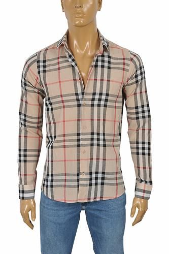 BURBERRY Men's Long Sleeve Dress Shirt 247 Burberry Shirts For Men, Casual Blouse Women, Burberry T Shirt, Burberry Dress, Burberry Shirts, Burberry Shirt, Plaid Shirt Women, Beige Shirt, Men's Button Down Shirt