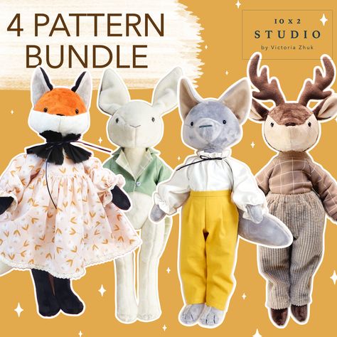 Animal Sewing Patterns, Plushie Patterns, Sewing Stuffed Animals, Plush Pattern, Learn To Sew, Stuffed Animal Patterns, Sewing Inspiration, Craft Fairs, Stuffed Animals