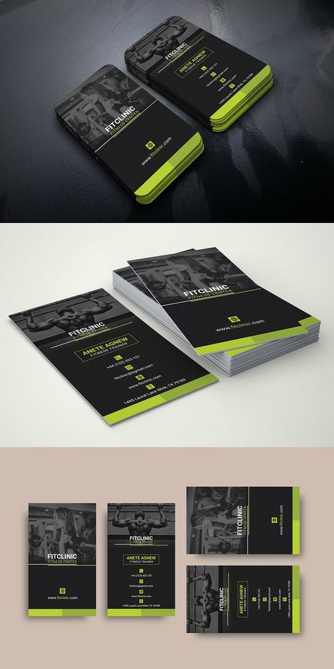 Sport Business Card, Visiting Card Creative, Personal Trainer Business Card, Personal Trainer Business, Modern Gym, Fitness Business Card, Gym Center, Restaurant Business Cards, Social Media Business Cards