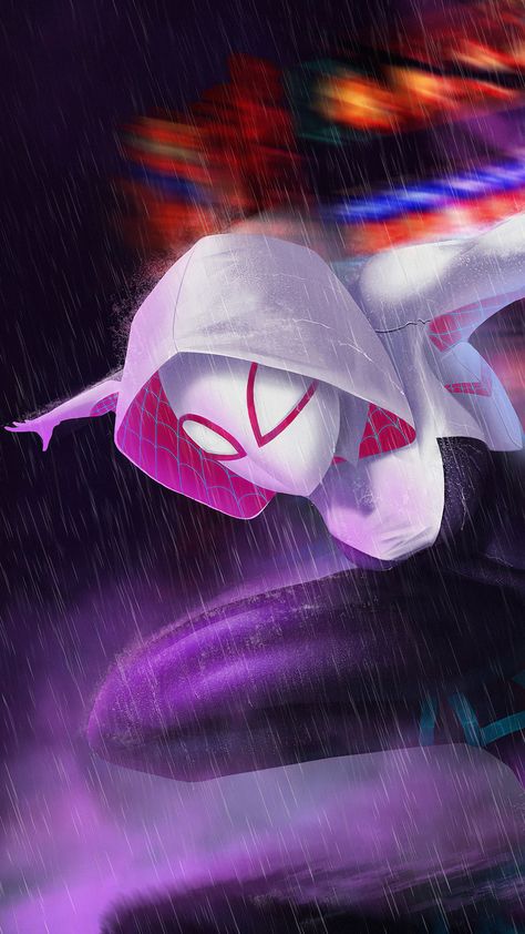 Gwen Stacy, Spider Gwen, Marvel, Wallpapers, T Shirts, Iphone, Purple, Anime, Black