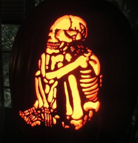 Skeleton Pumpkin, Artificial Pumpkins, Pumpkin Art, Dremel, Jack O Lantern, Pumpkin Carving, Carving