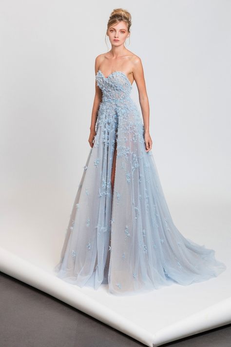 Pastel Blue Gown, Pale Blue Gown, Pastel Blue Dress, Tony Ward, Blue Wedding Dresses, To Wear, Blue Gown, Pretty Prom Dresses, Sweetheart Dress