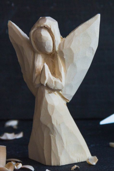 Have you ever tried carving wooden angels? Do you want to know how easy it is to create an angel figurine for someone you love? Follow our YouTube channel, watch our woodcarving Angel tutorial, get inspired, and improve your wood carving skills with BeaverCraft 💖 Easy Wood Carving Ideas, Easy Wood Carving, Wood Carving Ideas, Whittling Patterns, Carving Tutorial, Chainsaw Wood Carving, Tools Drawing, Santa Carving, Wood Angel