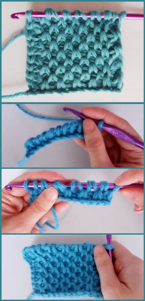 Free crochet tutorial for the smock stitch. Crochet Patterns Afghan, Stitch Crochet Pattern, V Stitch Crochet, Modern Crochet Blanket, Crochet Stitches For Blankets, Afghan Crochet, Crochet Needles, Stitch Crochet, Modern Crochet