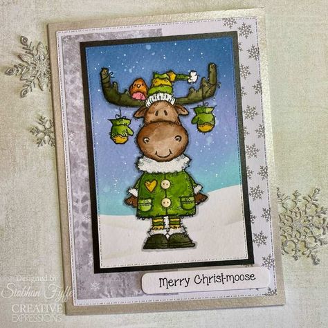 Moose Deer, Acetate Cards, Winnie The Pooh Christmas, Owl Card, Elizabeth Craft Designs, Elizabeth Craft, Some Cards, Christmas 2019, Christmas Cards Handmade