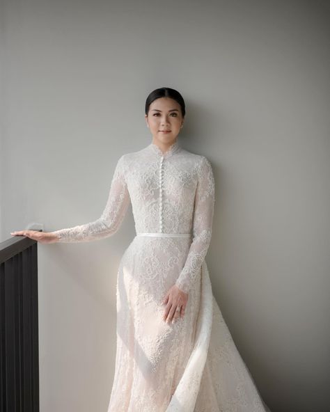 Whether you’re having a traditional church ceremony or you’ve picked a wedding venue with a chapel, it’s important to make sure your… | Instagram Hian Tjen, Wedding Dress Cover Up, Church Wedding Dress, Elegant White Dress, Classy Wedding Dress, Church Ceremony, Church Dresses, Wedding Mood Board, Wedding Mood