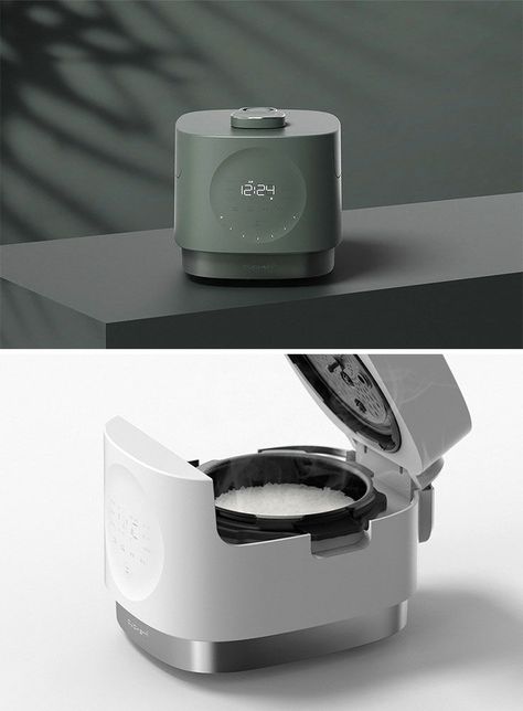 Korean Kitchen Appliances, Modern Kitchen Appliances Design, Rice Cooker Design, Korean Rice Cooker, Japanese Product Design, Industrial Kitchen Appliances, Home Appliances Design, Japanese Gadgets, Cookware Set Best