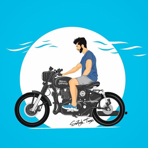 Bullet Drawing Royal Enfield Easy, Biker Logo Design, Bike Modification, Life Perspective, Royal Enfield Wallpapers, Harry Styles Drawing, Bike Bmw, Bike Sketch, Easy Love Drawings