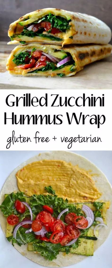 Zucchini Hummus, Sandwich Vegetarian, Hummus Wrap, Grilled Zucchini, God Mat, Think Food, Deilig Mat, Meatless Meals, Fresh Veggies