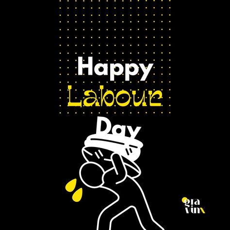 Happy Labour Day! Minimalist Labour Day design. Simple yet profound tribute to the tireless spirit of the workforce. #labourday #labourday2024 #design #graphicdesign #illustration #digitalillustration #mayday #blackandwhite #yellow #happylaborday Labour Day Design, Happy Labour Day, Happy Labor Day, Design Simple, Labour, May 1, Digital Illustration, Labour Day, Labor