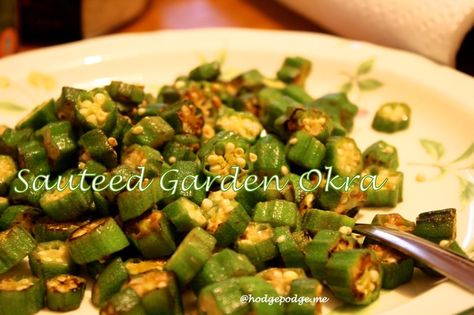 Sauteed Okra Recipe Sauteed Okra, 5 Dinners, Okra Fries, Okra Recipe, Recipes For Diabetics, Sliced Onion, Fried Okra, Okra Recipes, Sides Recipes